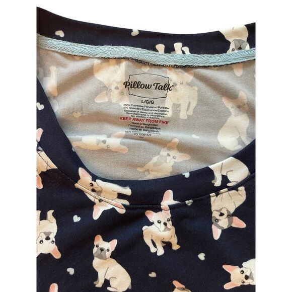 NWT Pillow Talk Womens Dog Pajama Set LARGE Tank Top Pants Cozy Cute Hearts Cute - Picture 5 of 9